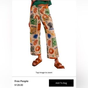 Free People Seaside Pull on pants Ivory colorway size M
New with tags